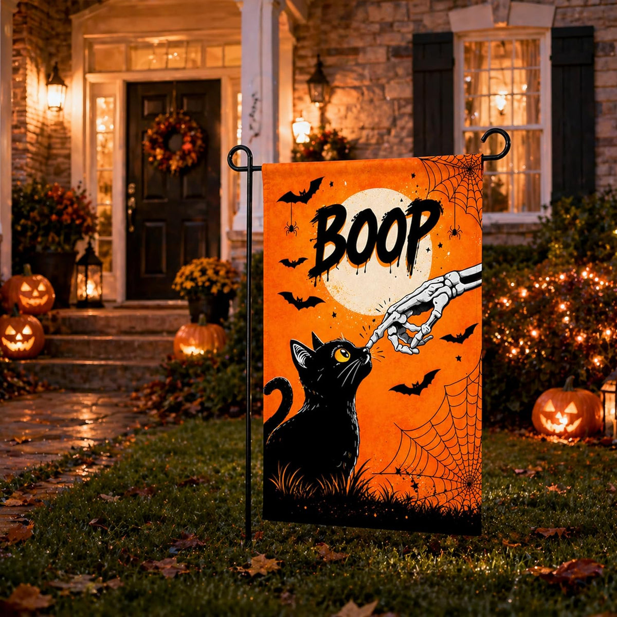 BOOP Halloween Garden Flag