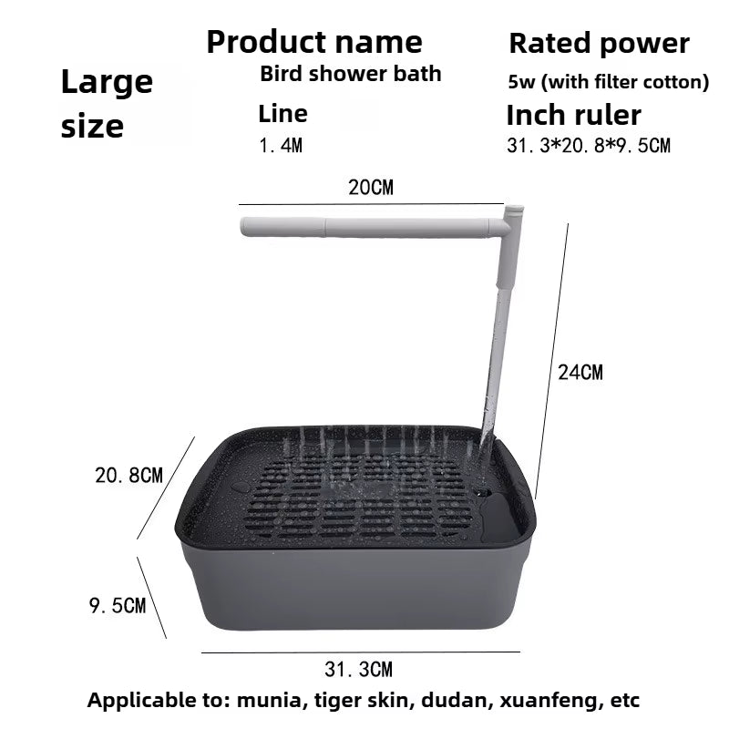 Bird Bath Tabletop Shower Basin