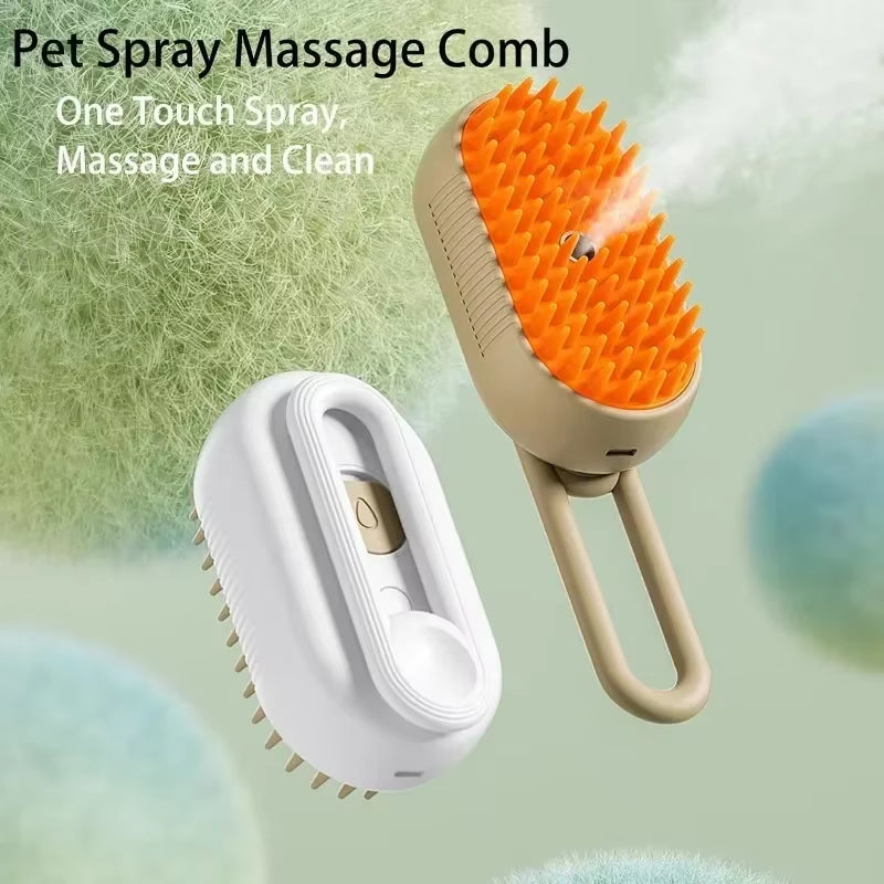 Steam Pet Brush for Removing Tangled and Loose Hair
