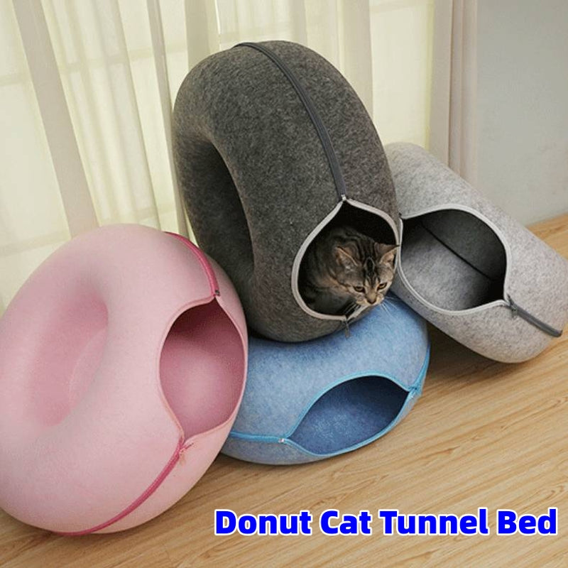 Felt Cat Tunnel Scratcher