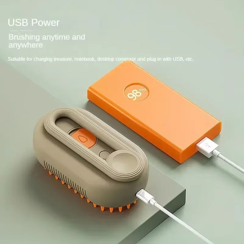 Steam Pet Brush for Removing Tangled and Loose Hair