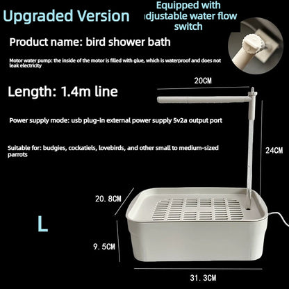 Bird Bath Tabletop Shower Basin
