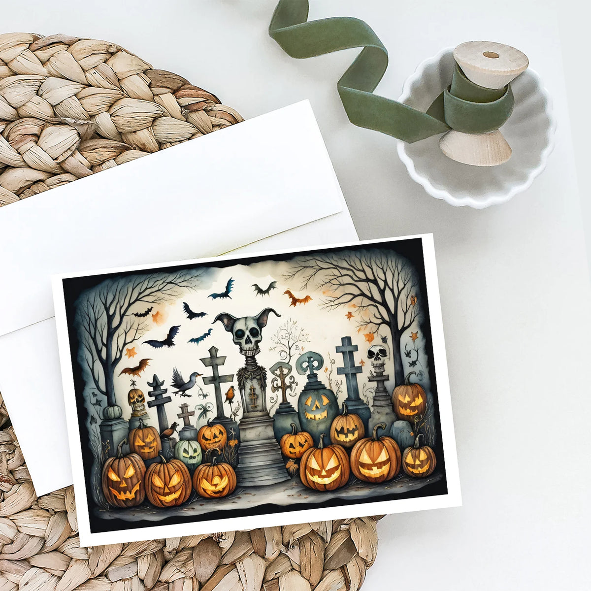Spooky Halloween Greeting Cards (Blank Inside)