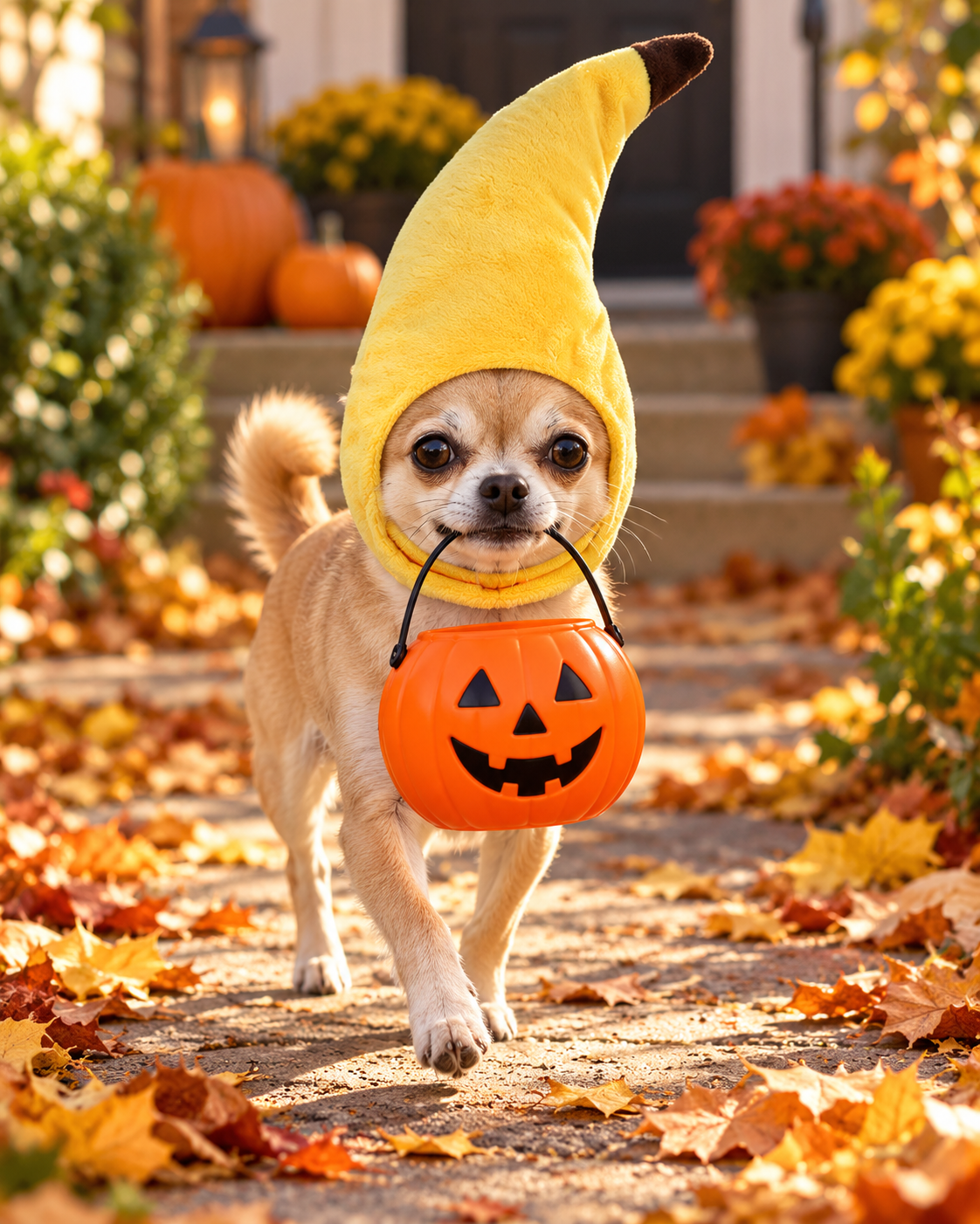 Small Pet Banana Hat Costume
