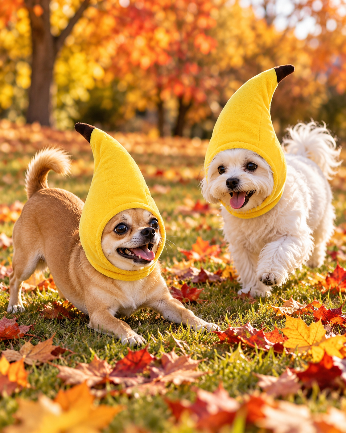 Small Pet Banana Hat Costume