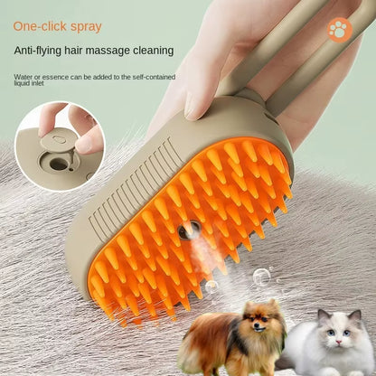 Steam Pet Brush for Removing Tangled and Loose Hair