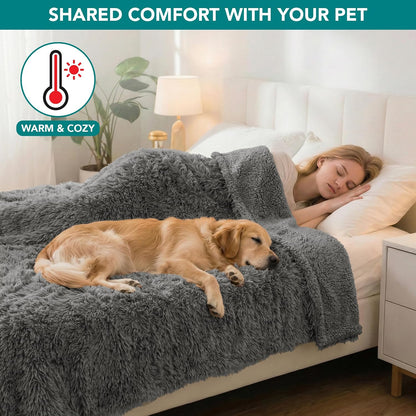 Fluffy Sherpa Waterproof Pet Blanket