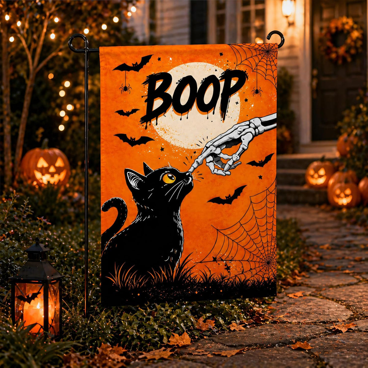 BOOP Halloween Garden Flag