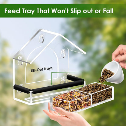 Extra Strong Clear Window Bird Feeder