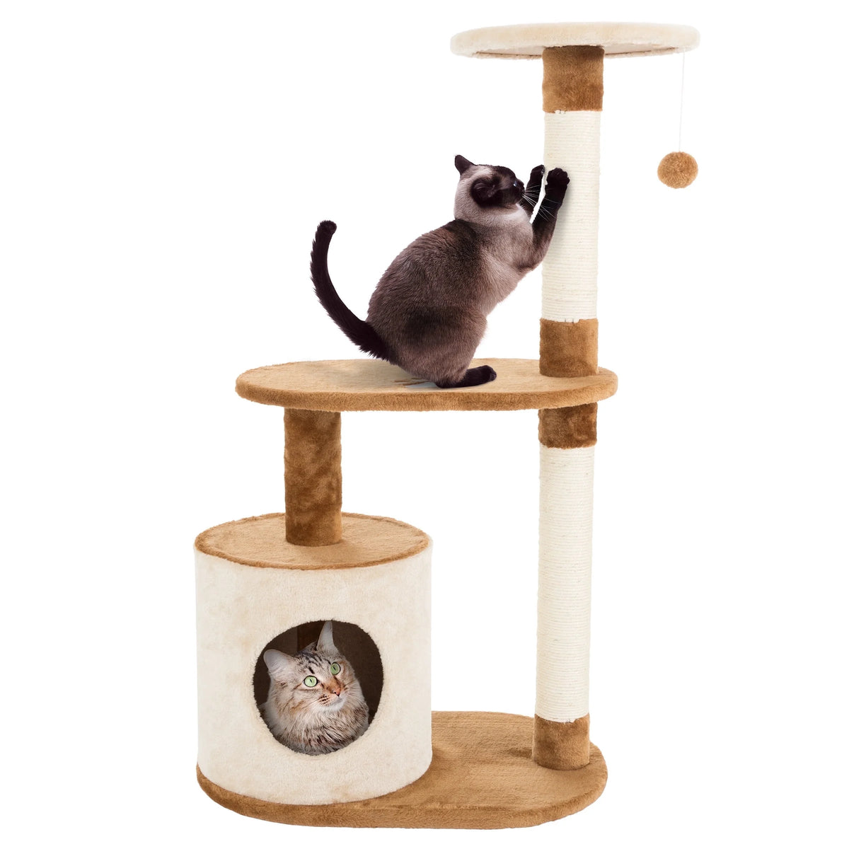 3-Tier Cat Tree with Cave