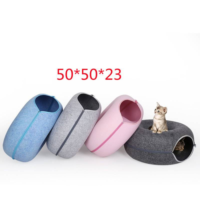 Felt Cat Tunnel Scratcher