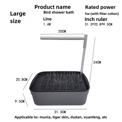 Bird Bath Tabletop Shower Basin