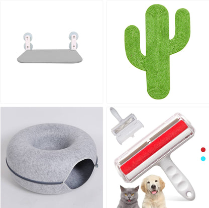 Felt Cat Tunnel Scratcher